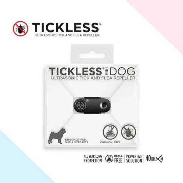 1ea Tickless Mini Dog Tick & Flea Repeller Black - Health/First Aid
